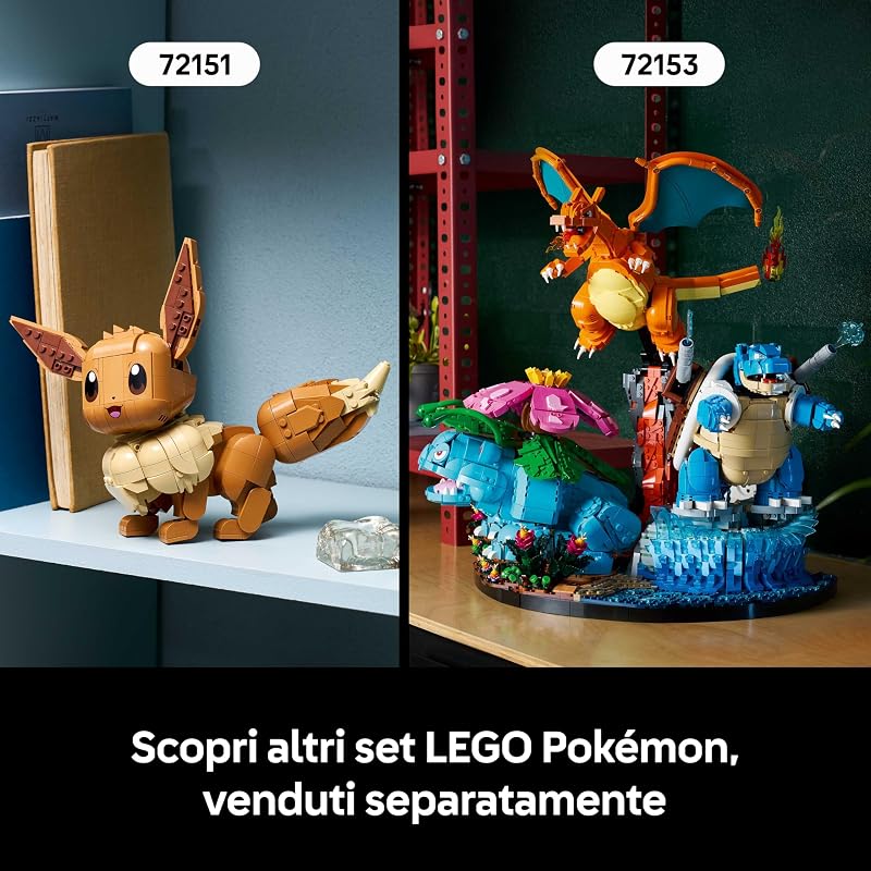 Pokémon Pikachu e Poké Ball - Kit di Modellismo per Adulti Tratto dall'Anime con Figura Snodabile ed Espositore - Decorazione Fai da Te per la Camera - Regalo per Gamer da Collezione - 72152