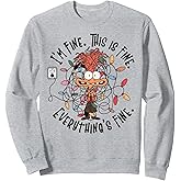 It's Fine I'm Fine Everything Is Fine Christmas Shirt Lights Sweatshirt