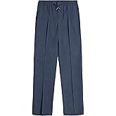 Calvin Klein Boys Flat-Front Suit Dress Pant, Drawstring Closure