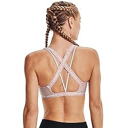 Under Armour Women's Crossback Low Bra, Dash Pink