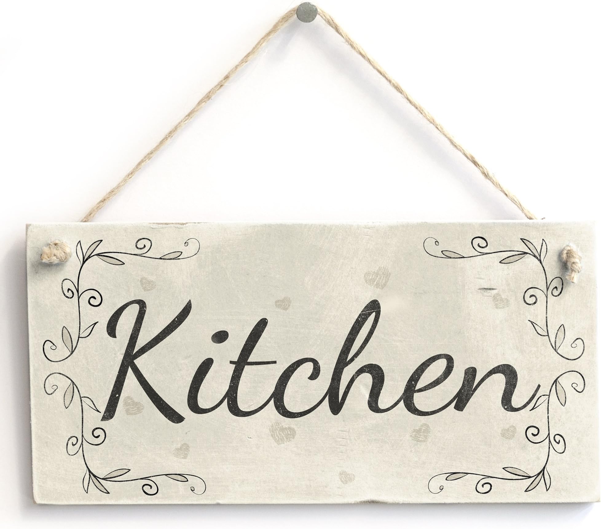 Kitchen - Handmade Rustic Shabby Chic Wood Small Sign Hang in Your Kitchen Decor