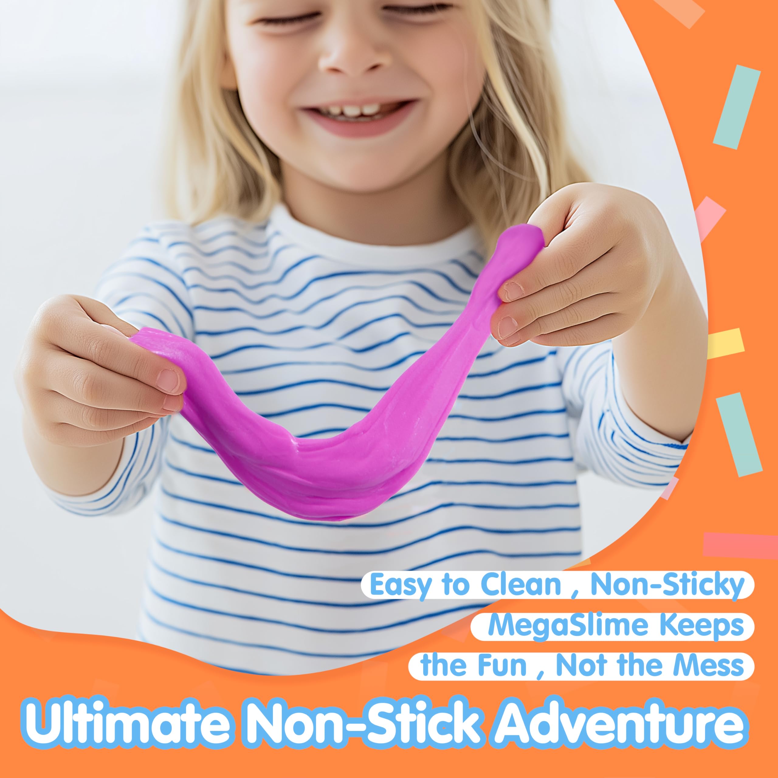 JOYIN Slime Party Favors, 6 Pack Butter Slime - Soft, Non-Sticky, Mess-Free, Stress Relief, and Safe - Toys for Kids Classroom Reward, Boys and Girls Birthday Gifts