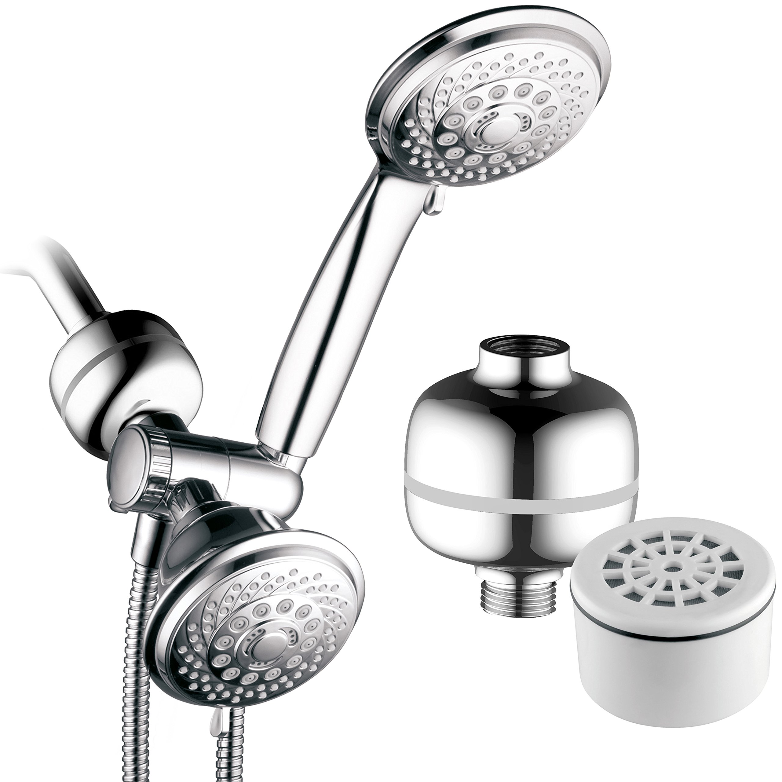 6 Inch Rain Shower Head Chrome HOTEL SPA Ultra-Luxury 3-Stage ...