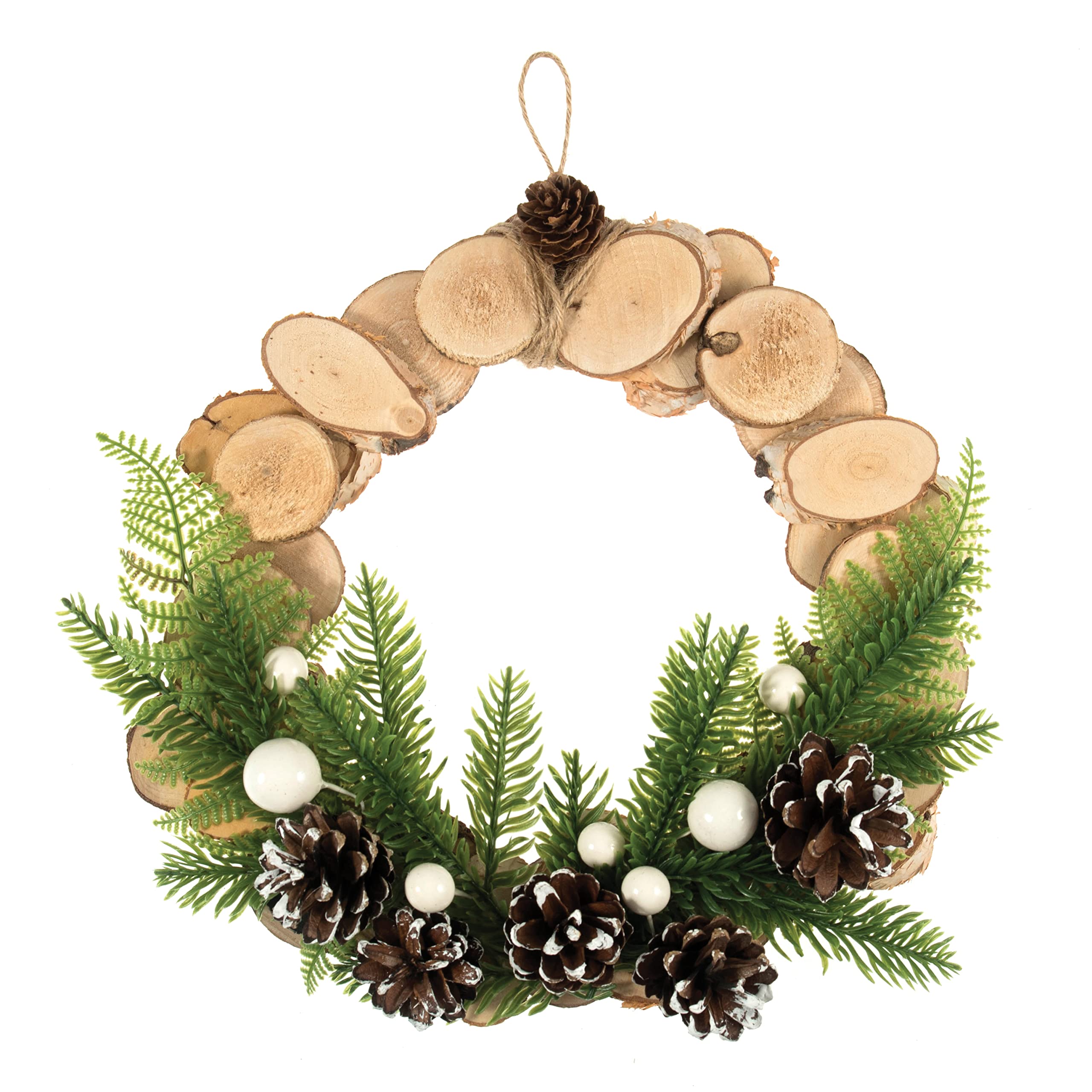 Trimits Make Your Own Wreath Kit, Scandi Wood Slice, 25cm BW25/SCAN