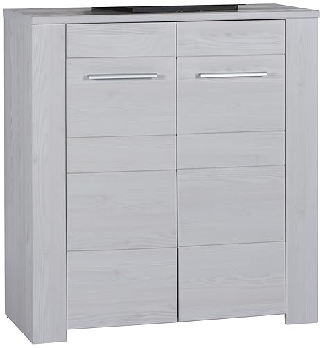 Stella Trading Time Kommode, Holzdekor, Sibiu Lärche, circa 86 x 91 x 40 cm