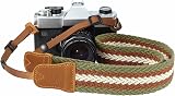 Padwa Lifestyle Camera Strap Cowhide Vintage Woven Multi-Color Adjustable Neck view 8