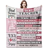 YSBLGWE Teacher Gifts, Teacher Appreciation Gifts, Teacher's Gift for Women, Teachers Blanket 60"x50", Best Teachers Gift' for Teacher's Day Christmas