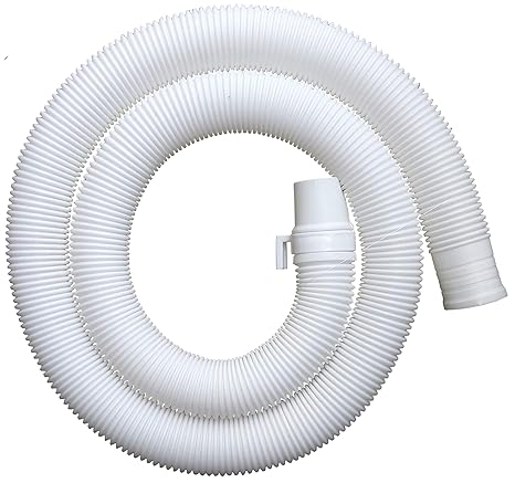 Neerjharini Universal Flexible Plastic Waste Water Outlet Pipe Hose, 1.3M (White)
