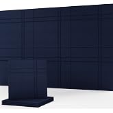 Soundproofing Panels, Decorative Acoustic Wall Art, Sound Absorbing, 6 Pack | 23.62 x 23.62 In Each, Covers 72 x 48 In, Recording Studio, Gaming, Office Use, Convenient Installation, Spatial Line Pattern