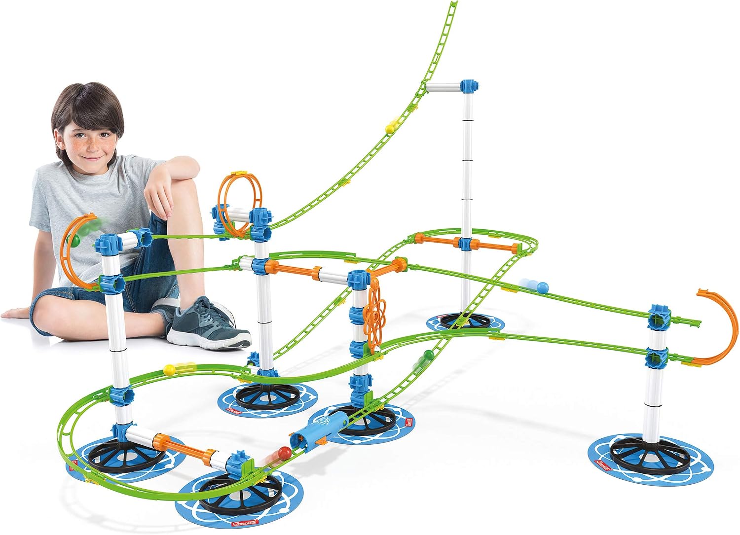 Quercetti - 6600 Skyrail Evolution Marble Runs Toy - STEM Educational Learning Toy, Multi-coloured, Medium - Image 3
