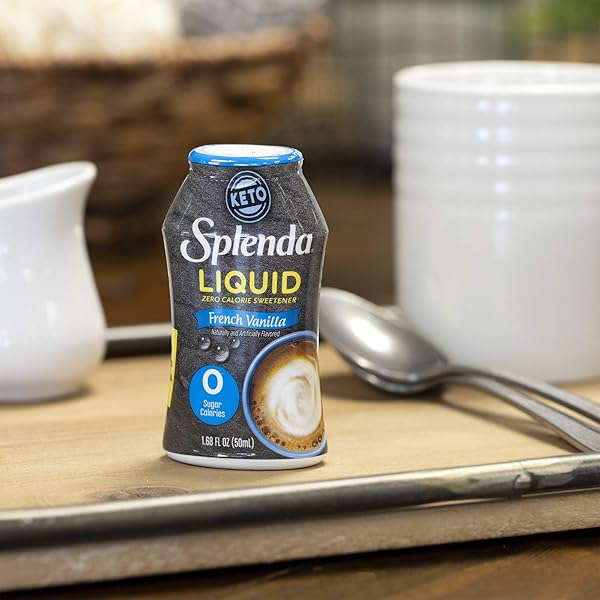 SPLENDA LIQUID ZERO CALORIE LIQUID SWEETENER, ORIGINAL FRENCH VANILLA, 1.68 FL OZ