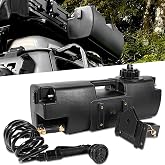 4.0 Gallon Pressurized Water Tank Portable Camping Shower | 16ft Hose w/Multi-Pattern Spray Nozzle, Fill Via Garden Hose or Air Compressor Up to 40psi, Bumper Mount or Bed Mount