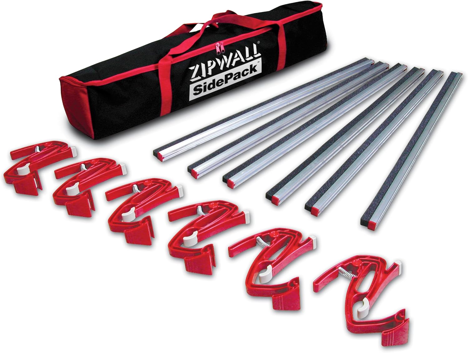 ZipWall SidePack Wall Mount Kit for Dust Barriers SDPK, Black