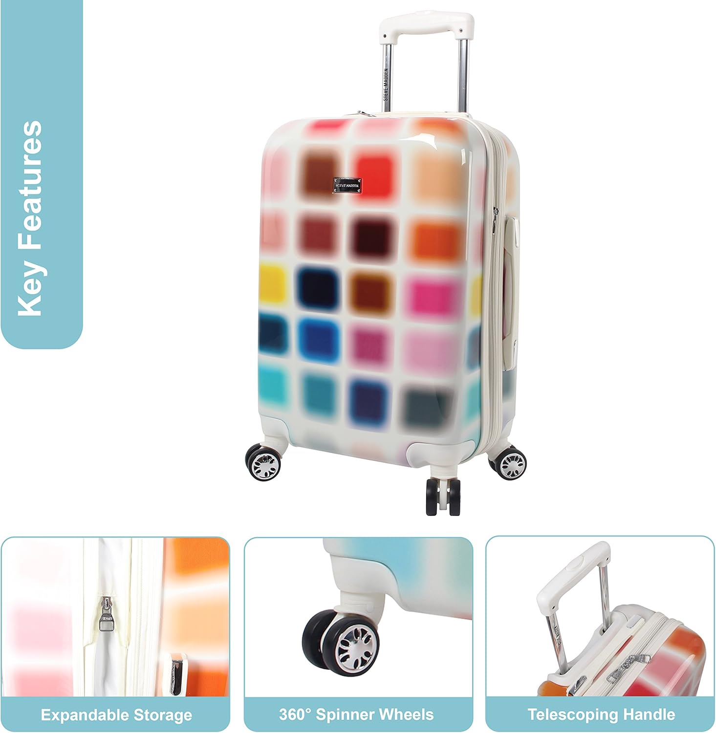 steve madden cubic luggage