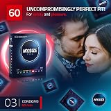 MY.SIZE PRO Condom Size 5 XL 60 mm 3 Count - Transparent Lubricated view 2
