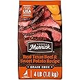 Merrick Premium Grain Free Dry Adult Dog Food, Wholesome And Natural Kibble, Real Texas Beef And Sweet Potato - 4.0 lb. Bag