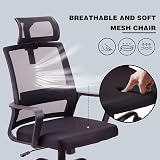 T-THREE Adjustable Ergonomic Office Chair Mesh Back Lumbar Support Black view 8