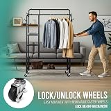 Klass Home Collection Heavy Duty Clothes Rail 120KG Black Metal Rack view 2
