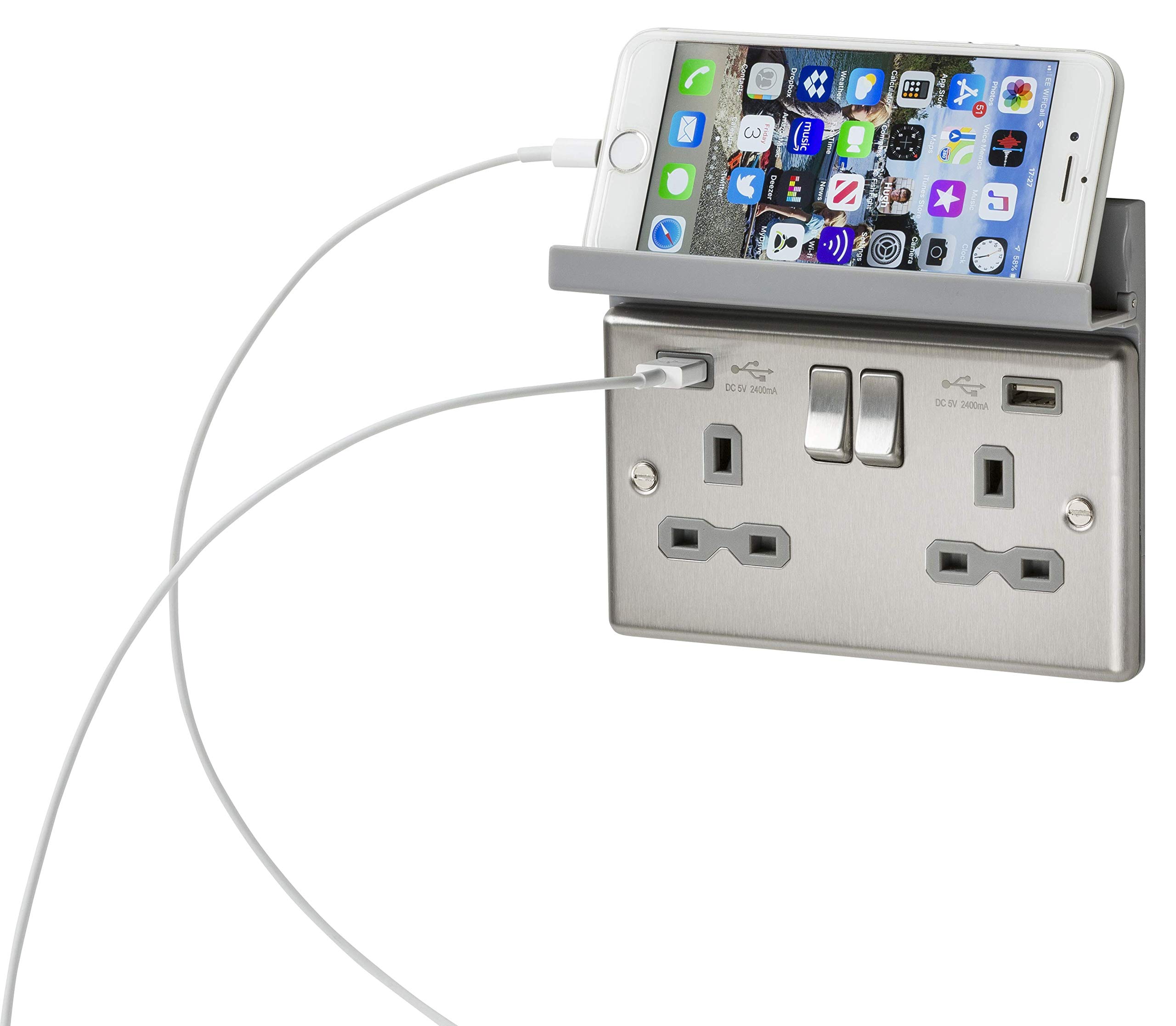 Knightsbridge 2GPHGY 2G Fold Away Phone Holder - Grey