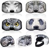 Civaner 4 Pcs Ski Goggle Cover Microfiber | Protective Sleeve for Snowboard Lens, Scratch Dust Protection, Soft Microfiber, Elastic Design Fits Most, Travel Storage
