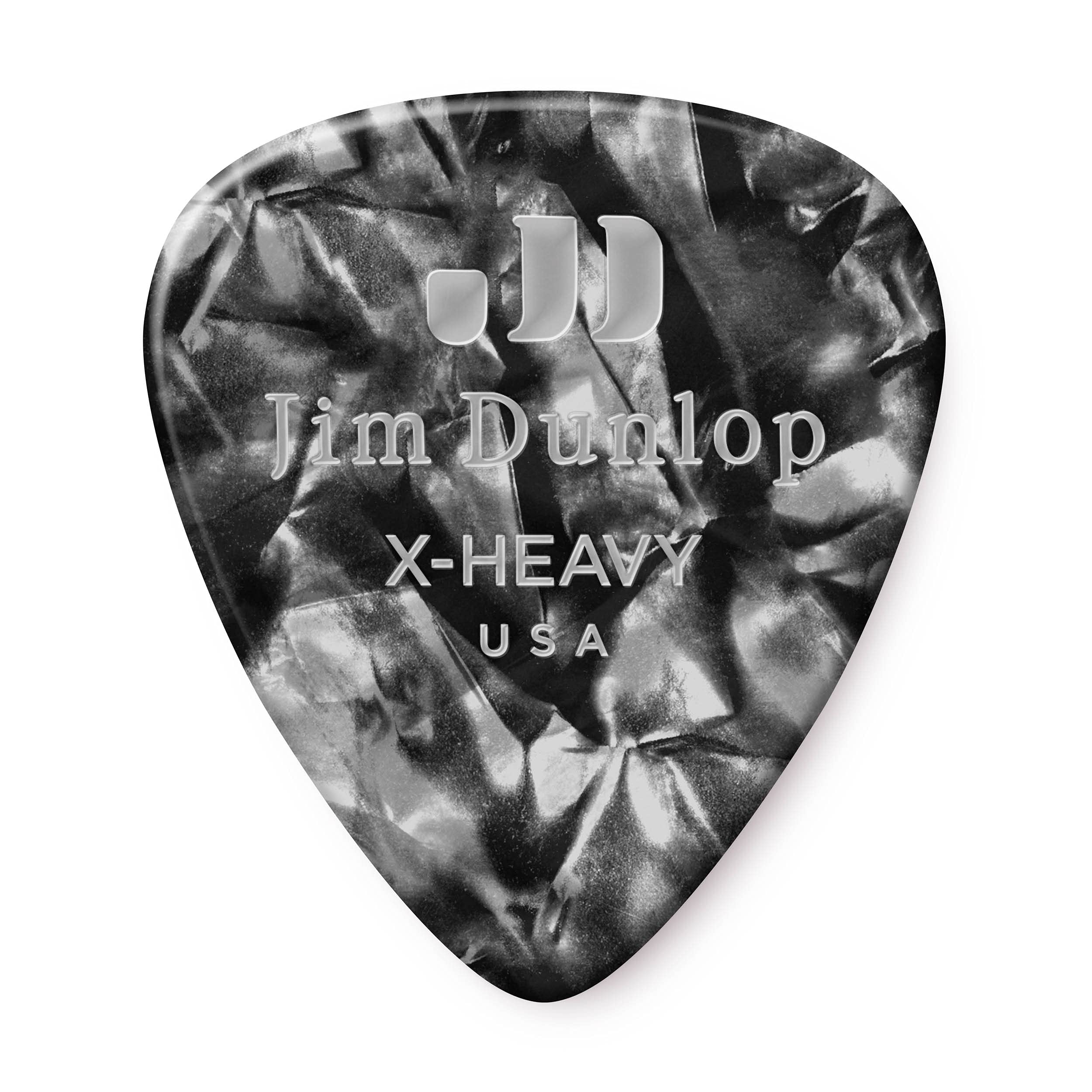 Jim Dunlop 483P02XH Guitar Pick Player Pack - Black Pearl (Pack of 12)