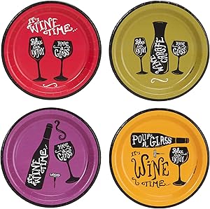 Wine Time Party Assorted Appetizer Plates