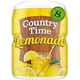 Country Time Powdered Drink Mix, Lemonade, 19 oz | for School Lunches and On-the-Go Hydration, All Natural Ingredients, No Artificial Colors, Flavors Or Preservatives