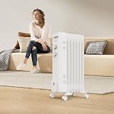 VonHaus Oil Filled Radiator 7 Fin 1500W Portable Electric Heater view 9