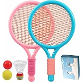 OPPUM 2-Pack Kids Tennis Racket Set, Junior Racquets with Bag and Balls | Aluminum alloy set with 2 pre-strung racquets, 2 balls and shoulder bag