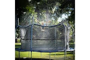 Jasonwell Trampoline Sprinkler for Kids Waterpark Fun Summer Outdoor Games Yard Toys Sprinklers Backyard Water Park for Boys Girls (Black, 39FT)