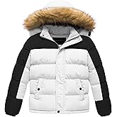 CREATMO US Boy's Water Resistant Winter Coats Warm Fleece Lined Outwear Windbreaker Ski Jacket