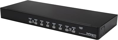 StarTech SV831DUSBUK 8-Port USB VGA KVM Switch Kit 1080p Rackmount