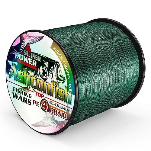 Ashconfish Braided Fishing Line-4 Strands Super Strong PE Fishing