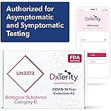 DxTerity COVID-19 Saliva at-Home Collection Kit with Prepaid Express Return Shipping and Laboratory PCR Testing