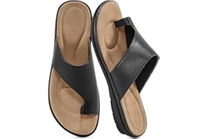Reimferce Summer Flat Sandals for Women: Comfortable Walking Dressy Slides for 2025 - Ladies Orthopedic Casual Shoes Indoor Outdoor