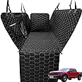 Meginc Dog Car Seat Cover for Trucks, Back Seat Pet Cover for Dogs F150 Ram 1500, Waterproof Dog Hammock for Truck with Mesh Window Heavy Duty Seat Cover for F-Series/GMC Sierra/Silverado
