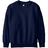 Hanes Boys' EcoSmart Sweatshirt, Cotton Crewneck Pullover, Kids' Fleece Sweatshirt