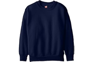Hanes Boys' EcoSmart Sweatshirt, Cotton Crewneck Pullover, Kids' Fleece Sweatshirt