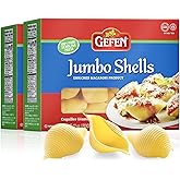 Gefen Jumbo Pasta Shells, 12oz (2 Pack) Made with Semolina Wheat | Premium Quality | Large Size