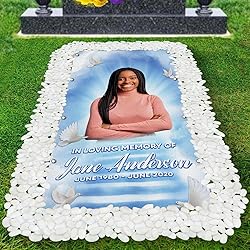 44memory Custom Memorial Grave Blanket Photo