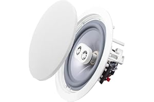 OSD Audio Weatherproof 8" in Ceiling Dual Tweeter Single Stereo Speaker ICE800TTWRS Single White