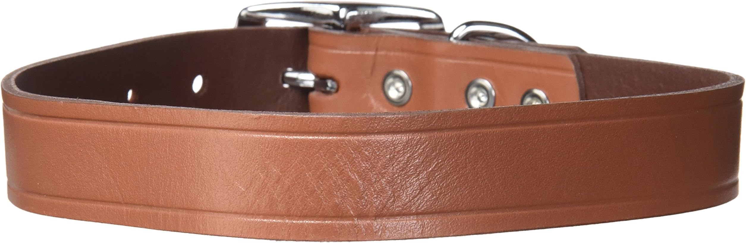 Ruff Maxx 10831 Leather Dog Collar, 22-Inch, Brown