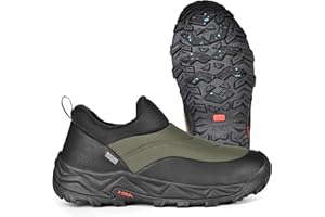 XPETI Winter Snow Casual Slip-on Loafers for Men Cocoon moc Waterproof Jungle Hiking Shoe,Easy Wear on/Off