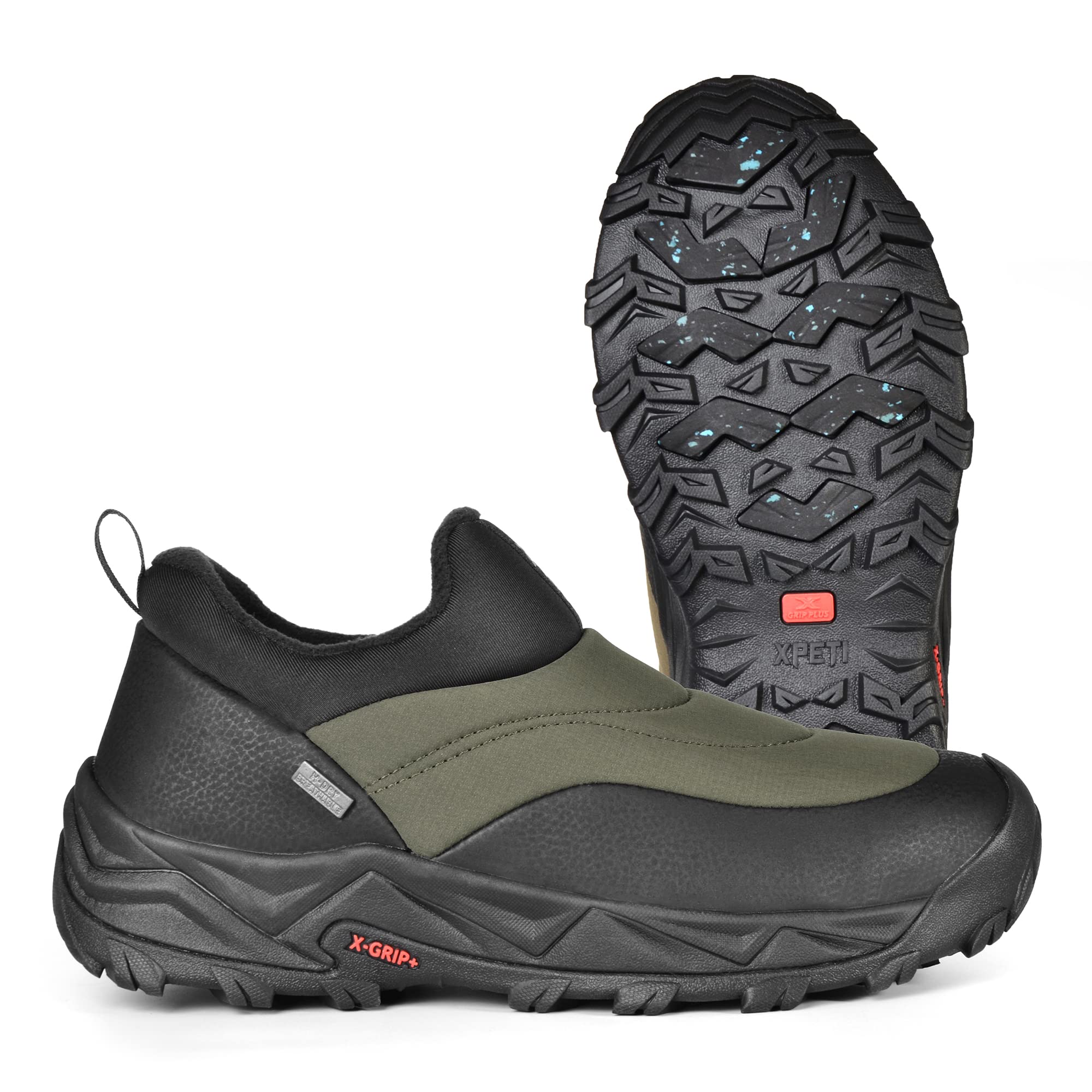 Photo 1 of XPETI Winter Snow Casual Slip-on Loafers for Men Cocoon moc Waterproof Jungle Hiking Shoe,Easy Wear on/Off, size 7.