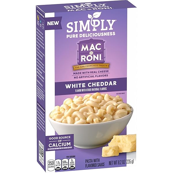 SIMPLY MAC A RONI, WHITE CHEDDAR MACARONI AND...