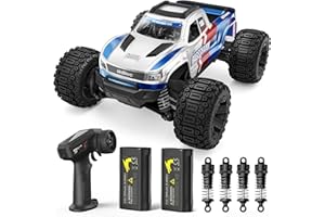 UDIRC Fast All-Terrain RC Cars, Upgradable 56 MPH, Heavy-Duty 4WD Off-Road 1:16 RC Truck, 2.4Ghz RTR Remote Control Monster Truck with with 2 Rechargeable Batteries for for Adults and Kids