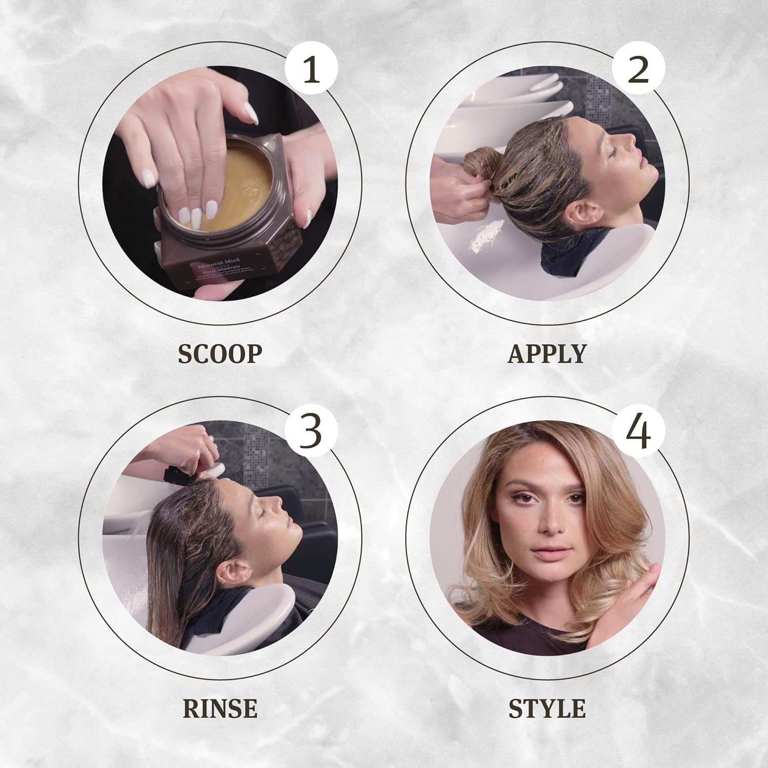 SAPHIRA Divine Mineral Mud for Curly and Wavy Hair, 8.5 oz (Original Packaging): Premium Beauty