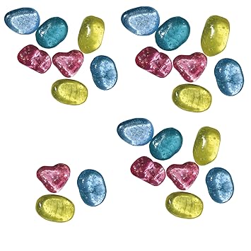 EDUPLAY Leuchtsteine Leucht-Meteoriten ca. 2 x 2cm Set a 24 Teile