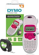 Dymo LetraTag LT-100H Label Maker Pink ABC Keyboard 13-Char LCD