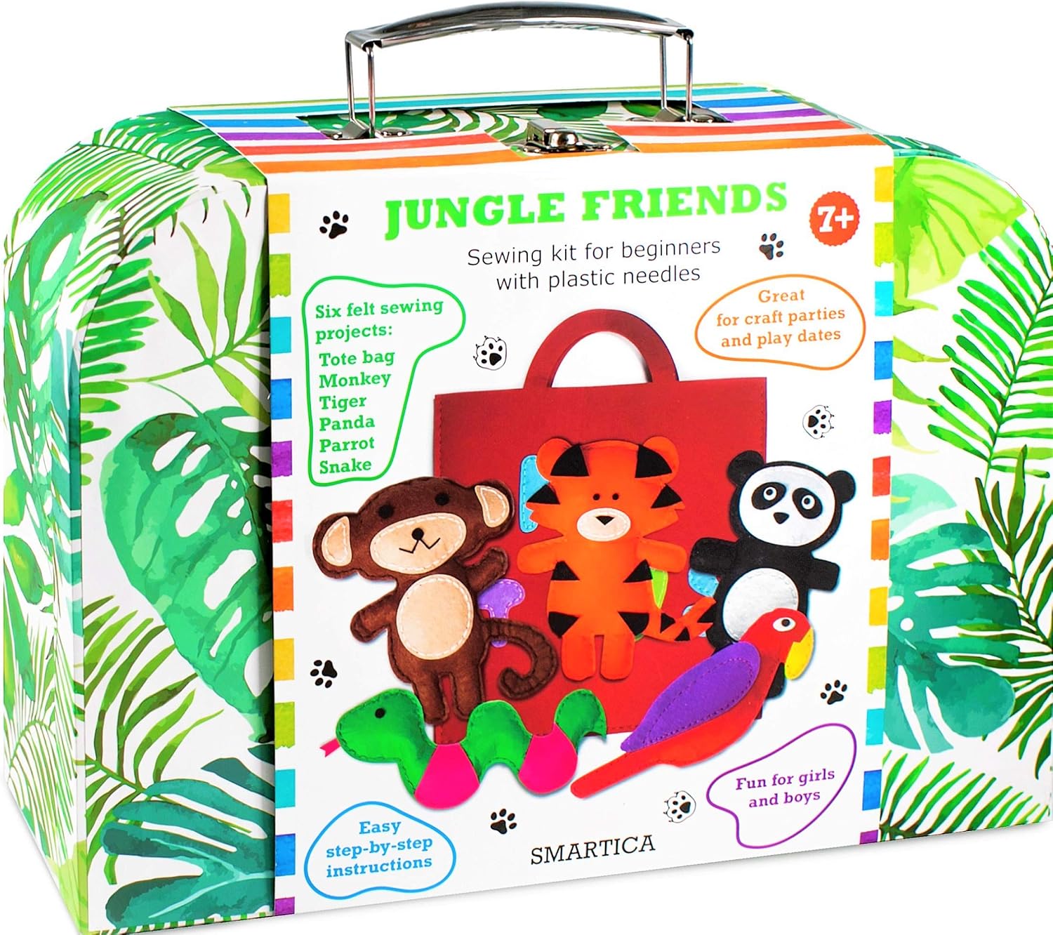 SMARTICA Gift Sewing Kit for Children, Present Craft kit for Kids Girl Boy 7 8 9 10 11 12 Year Old